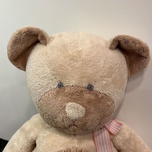 Russ Baby Taffey Soft Brown Bear Rattle Plush 16”Stuffed Animal Toy Pink… - Picture 2 of 9